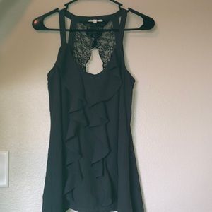 Maurices tank top size S grey and black